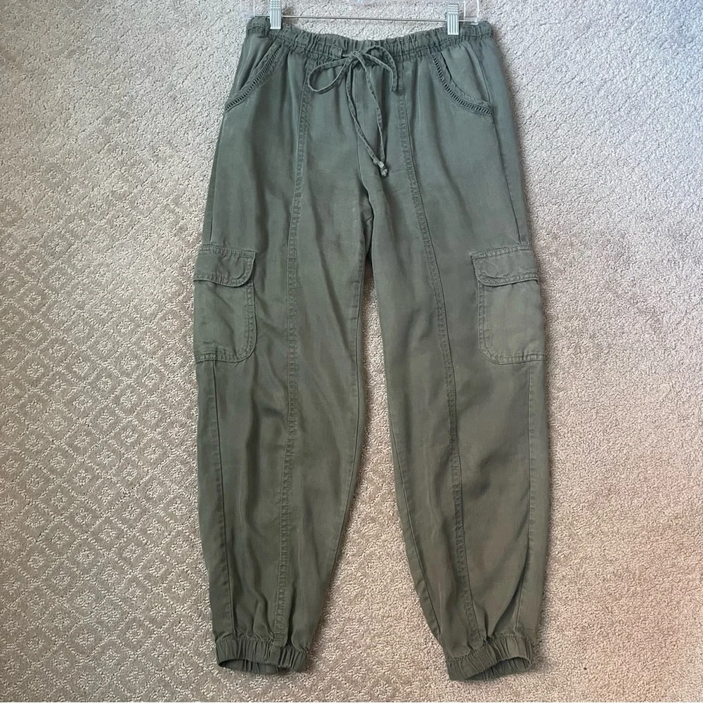 Olive Green Cargo Jogger Pants | Knox Rose | Sz Small - Picture 4 of 9